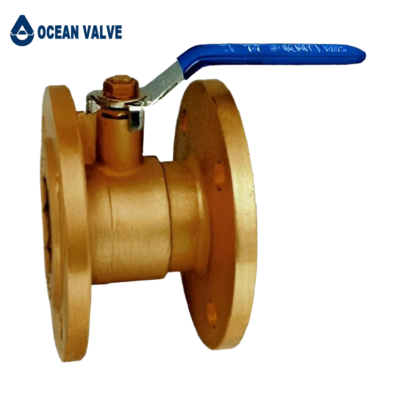 Industrial Brass Flange Ball Valve Long Handle Valves