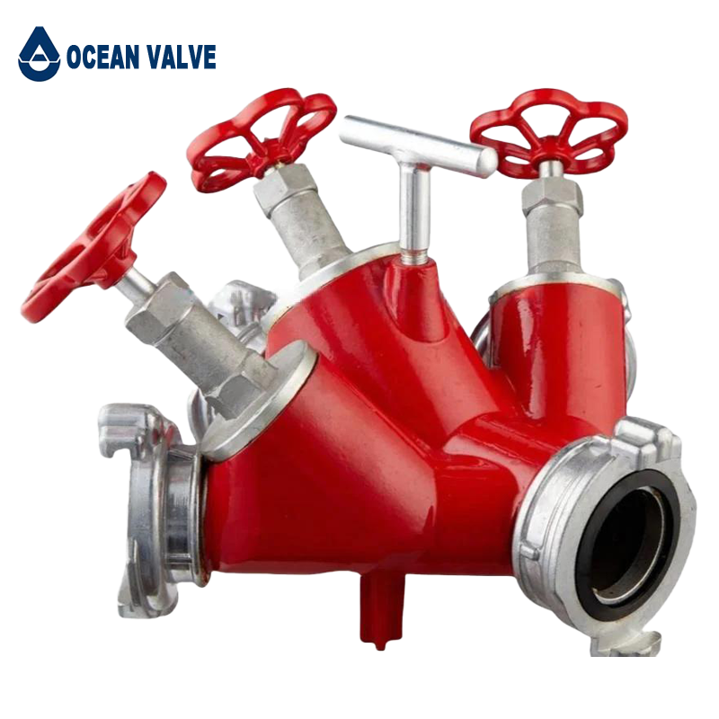 3-Way Fire Fighting Screwdown Valve Controlled Breeching Divider