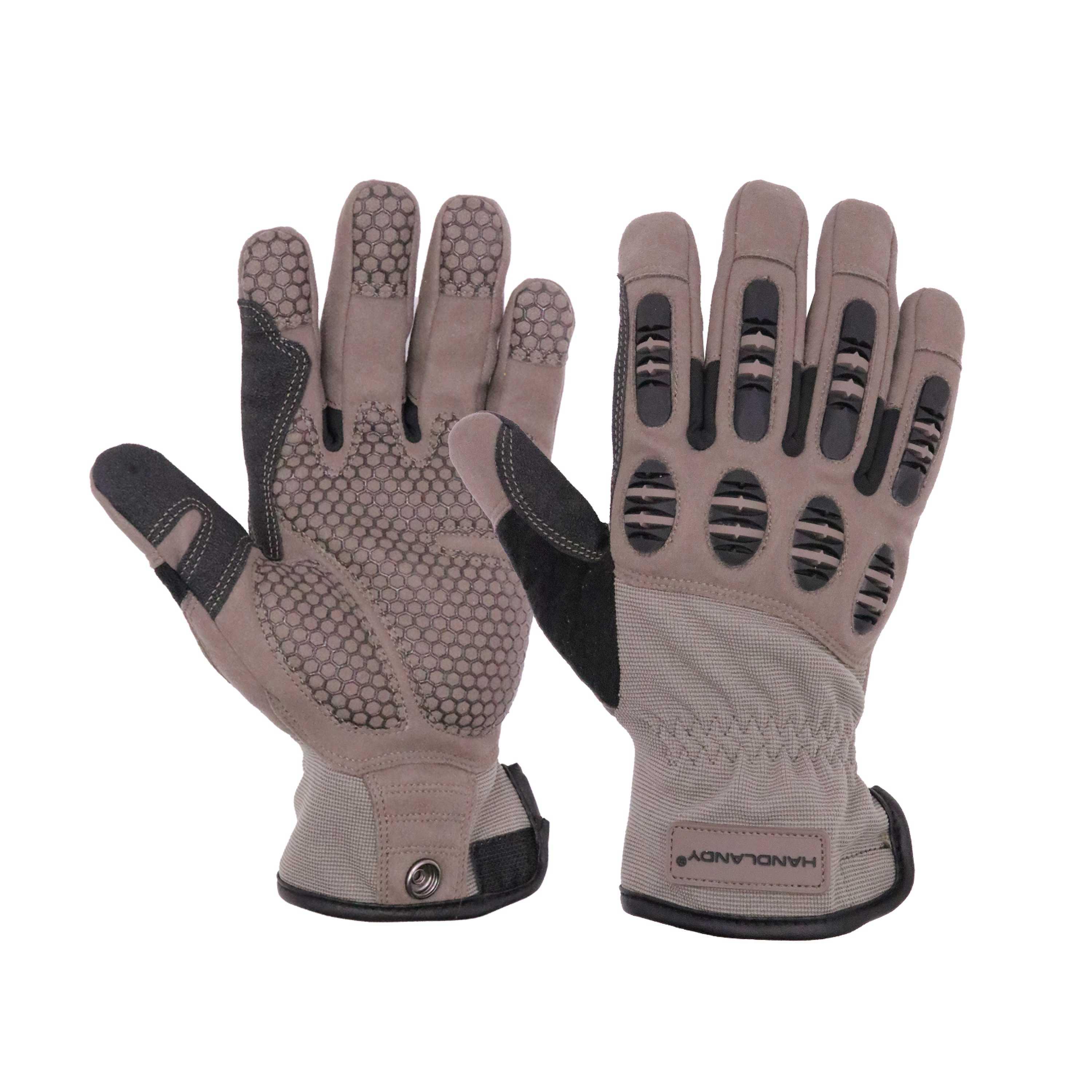6120 PRISAFETY Safety Work Gloves for Men General Utility Work Gloves TPR Impact Reducing Work Gloves, Non-Slip Breathable Mechanics Gloves