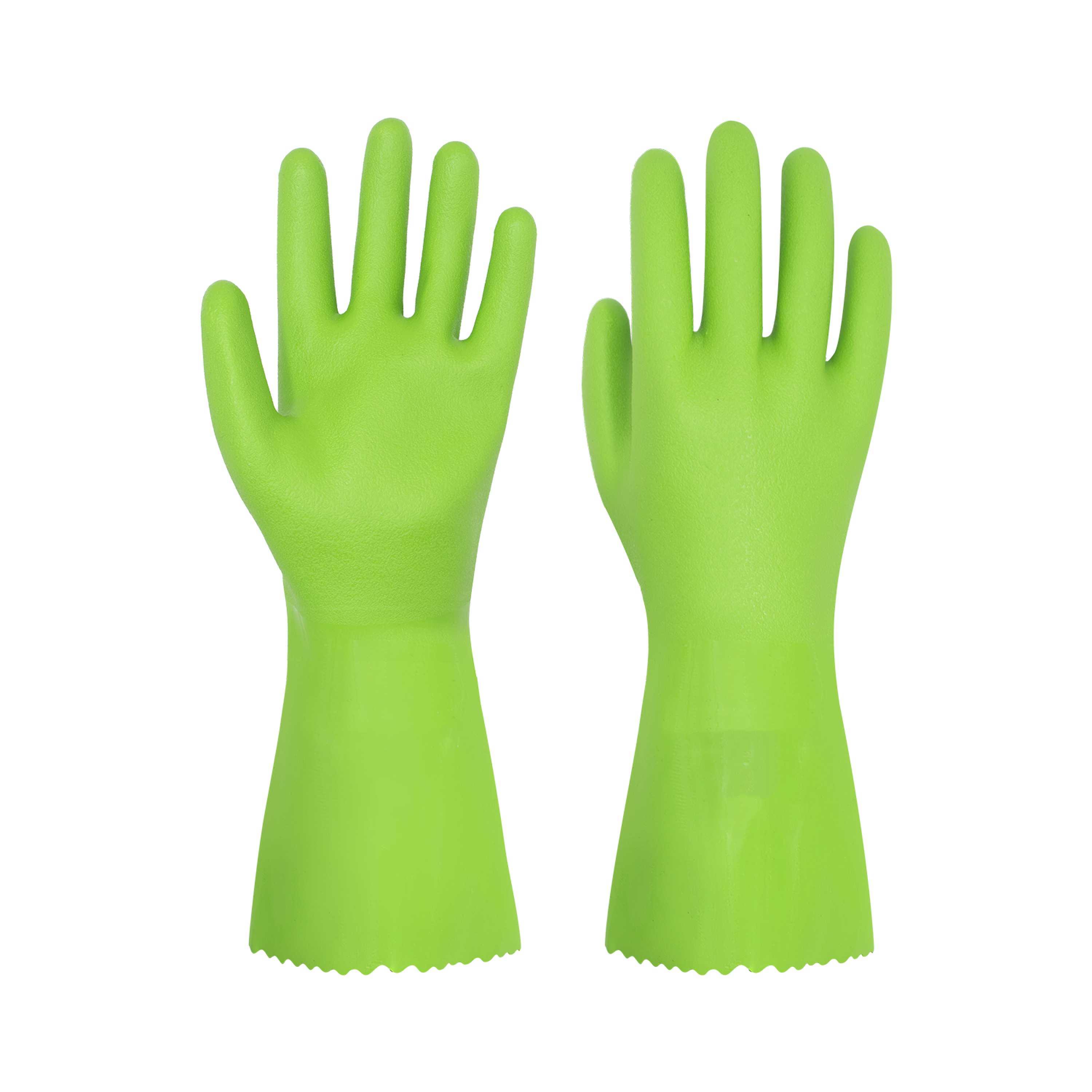 1127 PRI soft green Chemical Resistant dish washing kitchen house chemical industrial work latex rubber household gloves