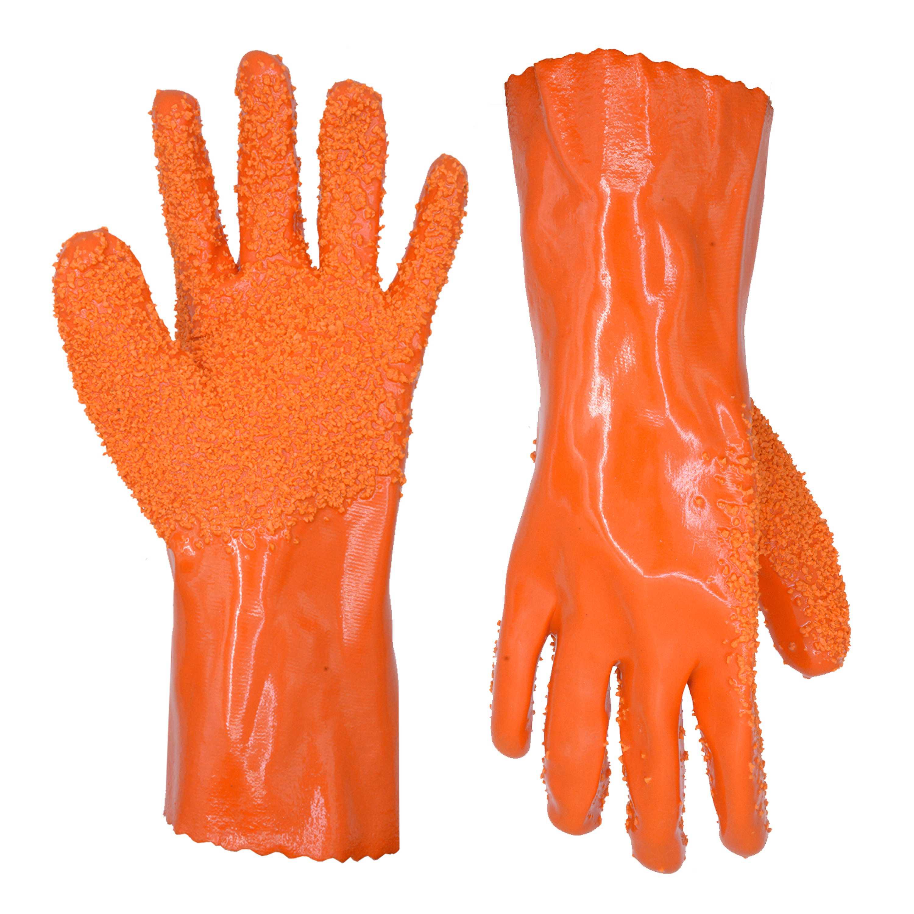 P1027 PRISAFETY long sleeve winter waterproof laundry washing safety kitchen garden food working pvc latex rubber job hand household gloves