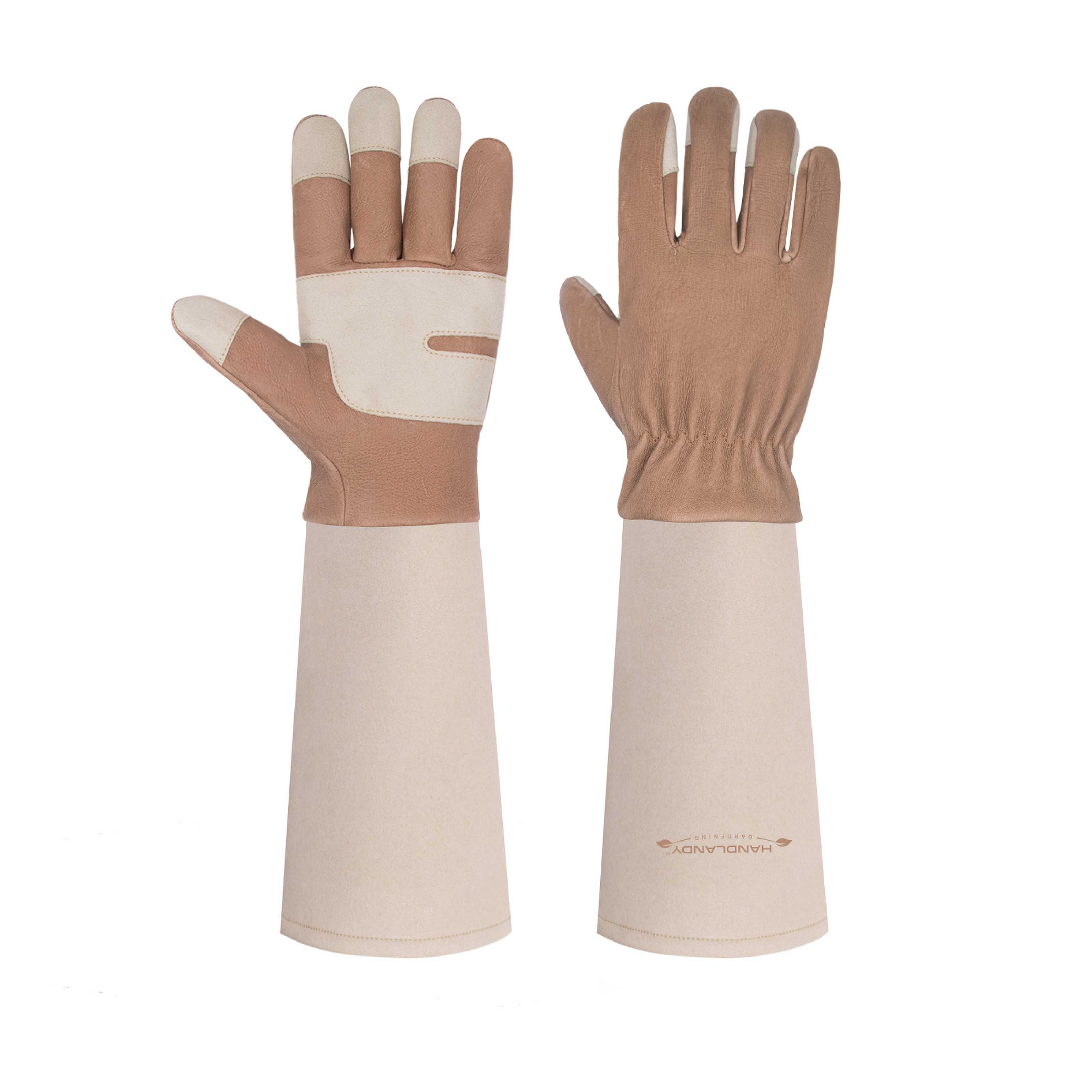 5164 PRISAFETY best seller pigskin long sleeve pruning weeding using chemicals gardening gloves leather gardening gloves