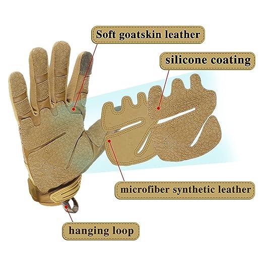6241 Leather Mechanic Work Gloves Touchscreen (1)