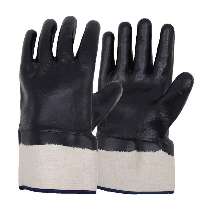 1091 PRISAFETY PVC Coated Dipped Waterproof Winter Safety Work Chore Oil Resistance Jersey nitirle smooth Anti Static Gloves