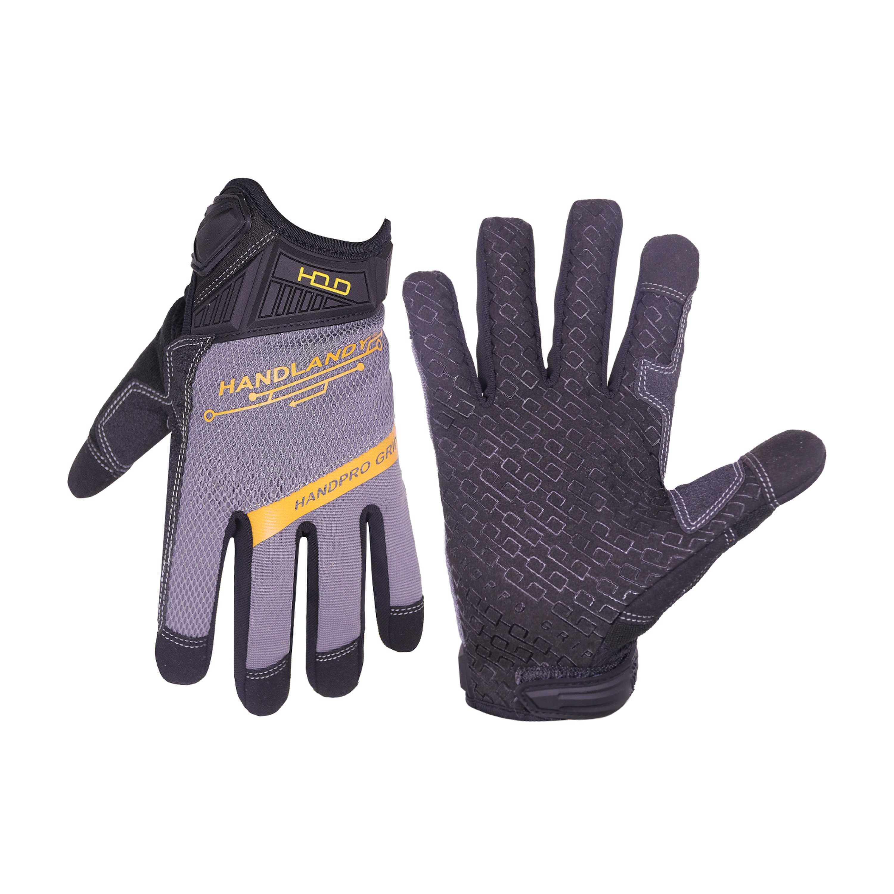 6136 PRISAFETY Work Gloves with Grip for Men & Women, Mechanic Working Gloves Touchscreen, Flexible & Breathable Thin Work Gloves