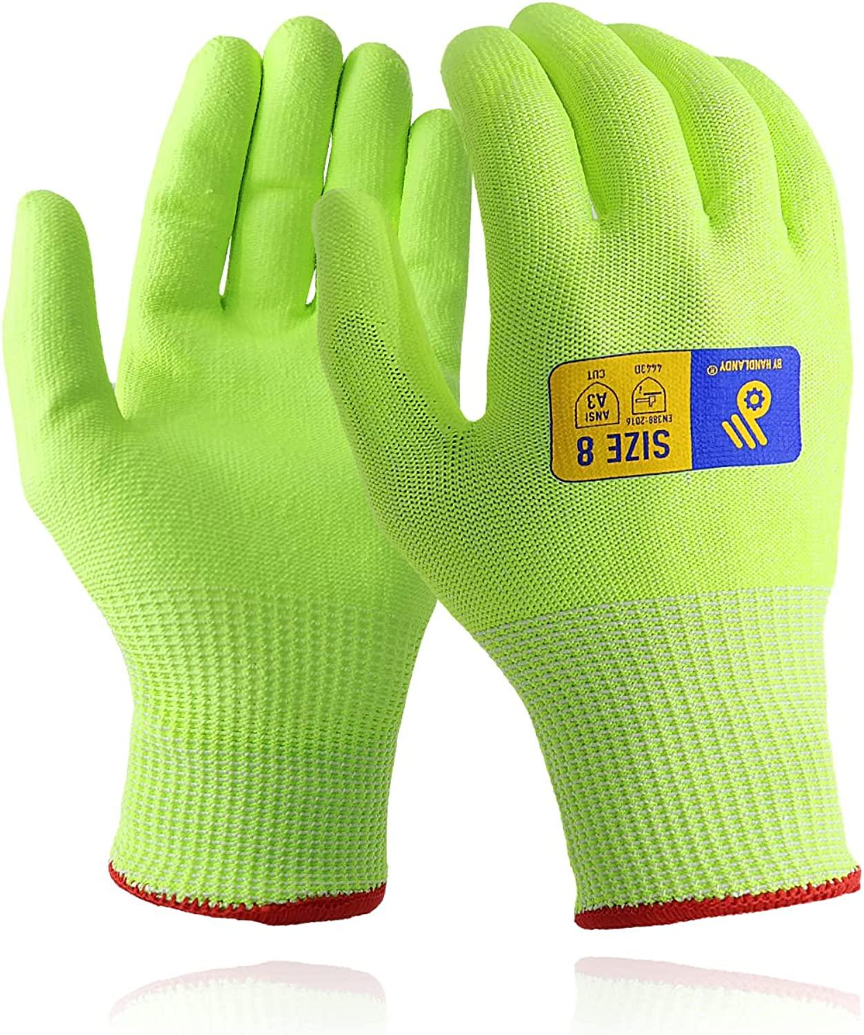 PRI breathable cotton jersey fully dipped construction safety work gloves 1130
