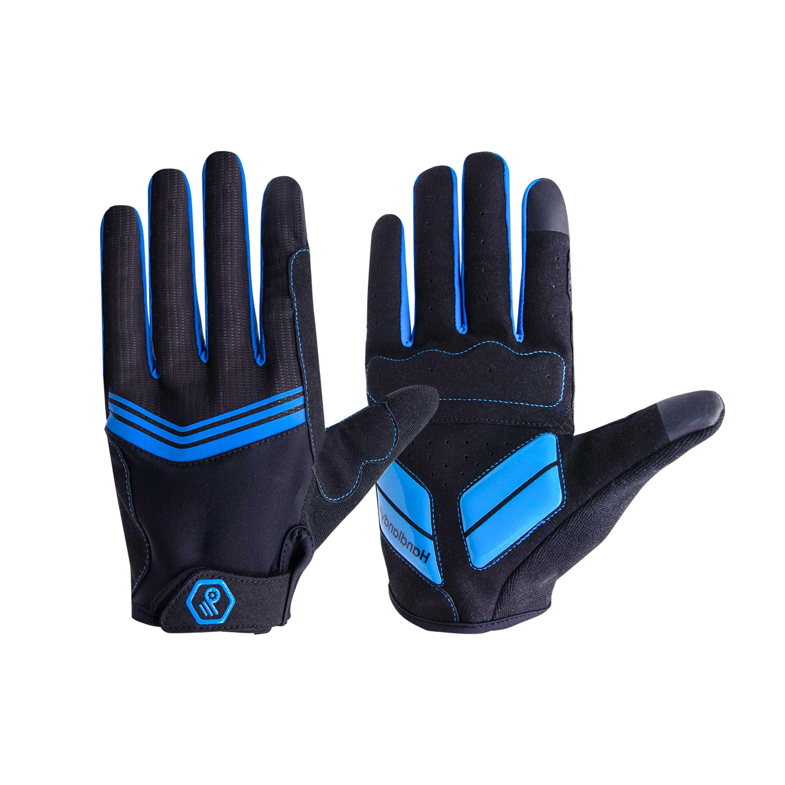 S711 PRI custom blue synthetic palm SBR padding outdoor bicycle light motorcycle cycling bike hand other sports gloves