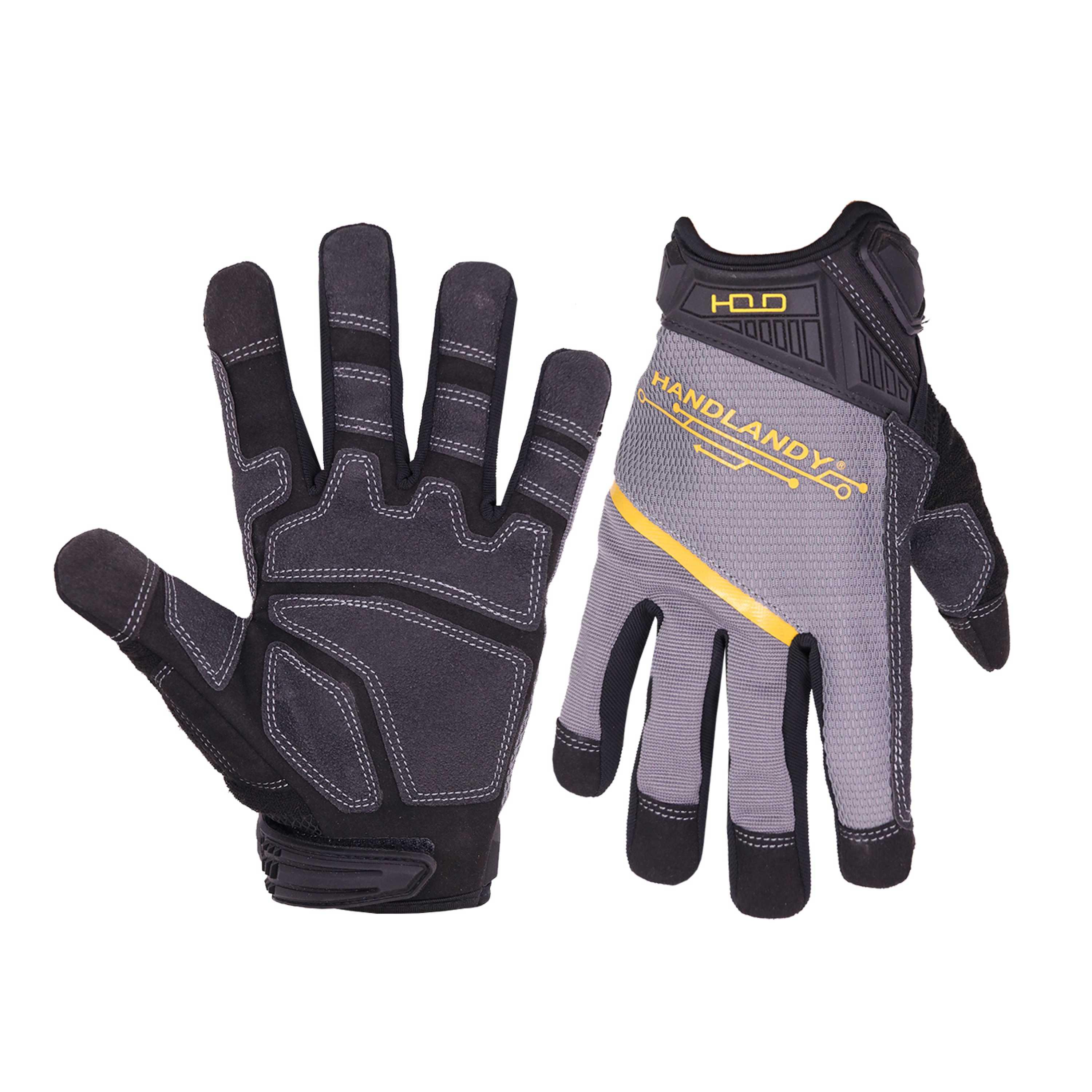 6082 PRISAFETY Wear Resistant , Breathable & Flexible Mechanic Working Gloves, Touchscreen Warehouse Outdoor Yard Glove