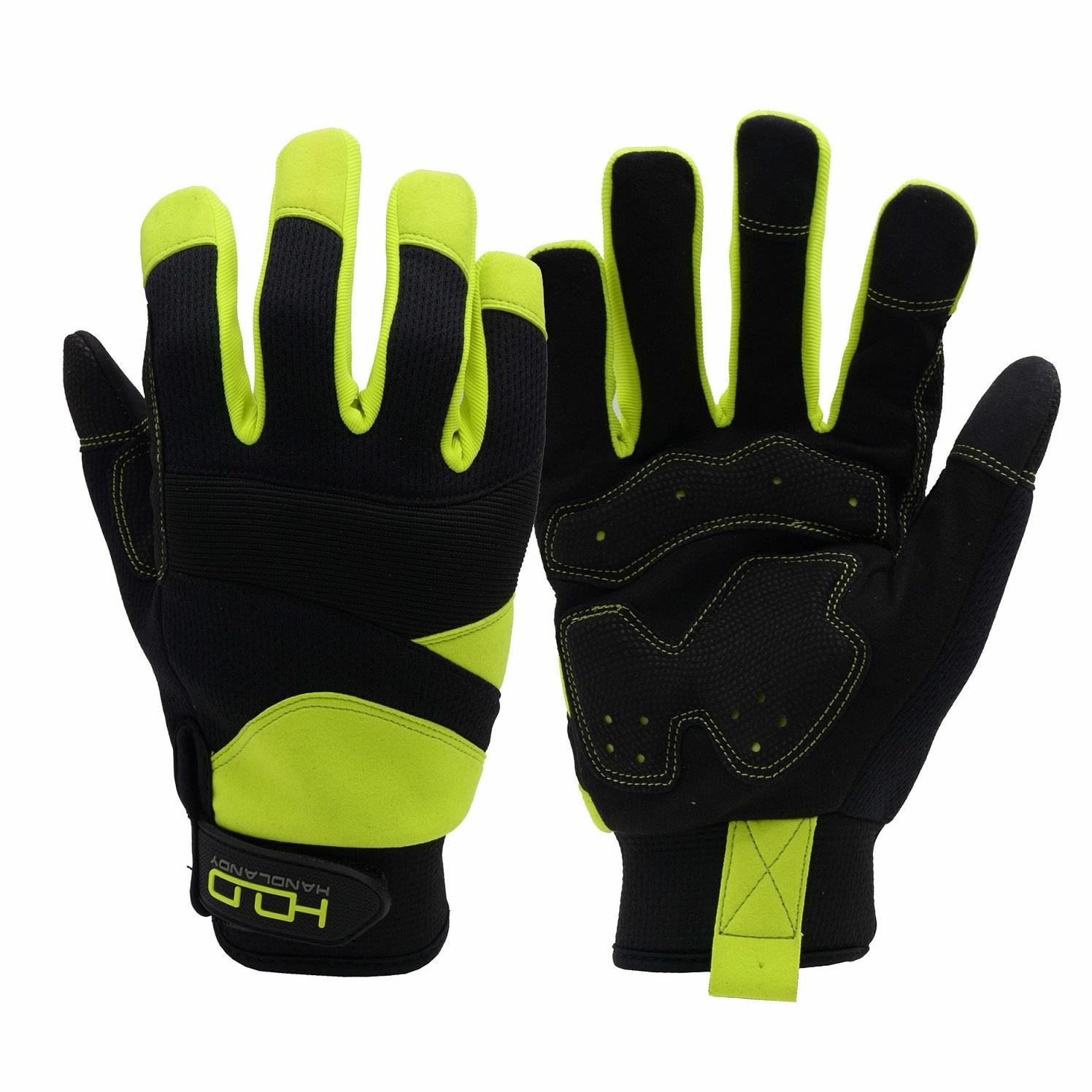 6027 PRISAFETY High Performance Gel Padded Palm Drilling Working Gloves Mechanical Vibration-Resistant Hand Gloves