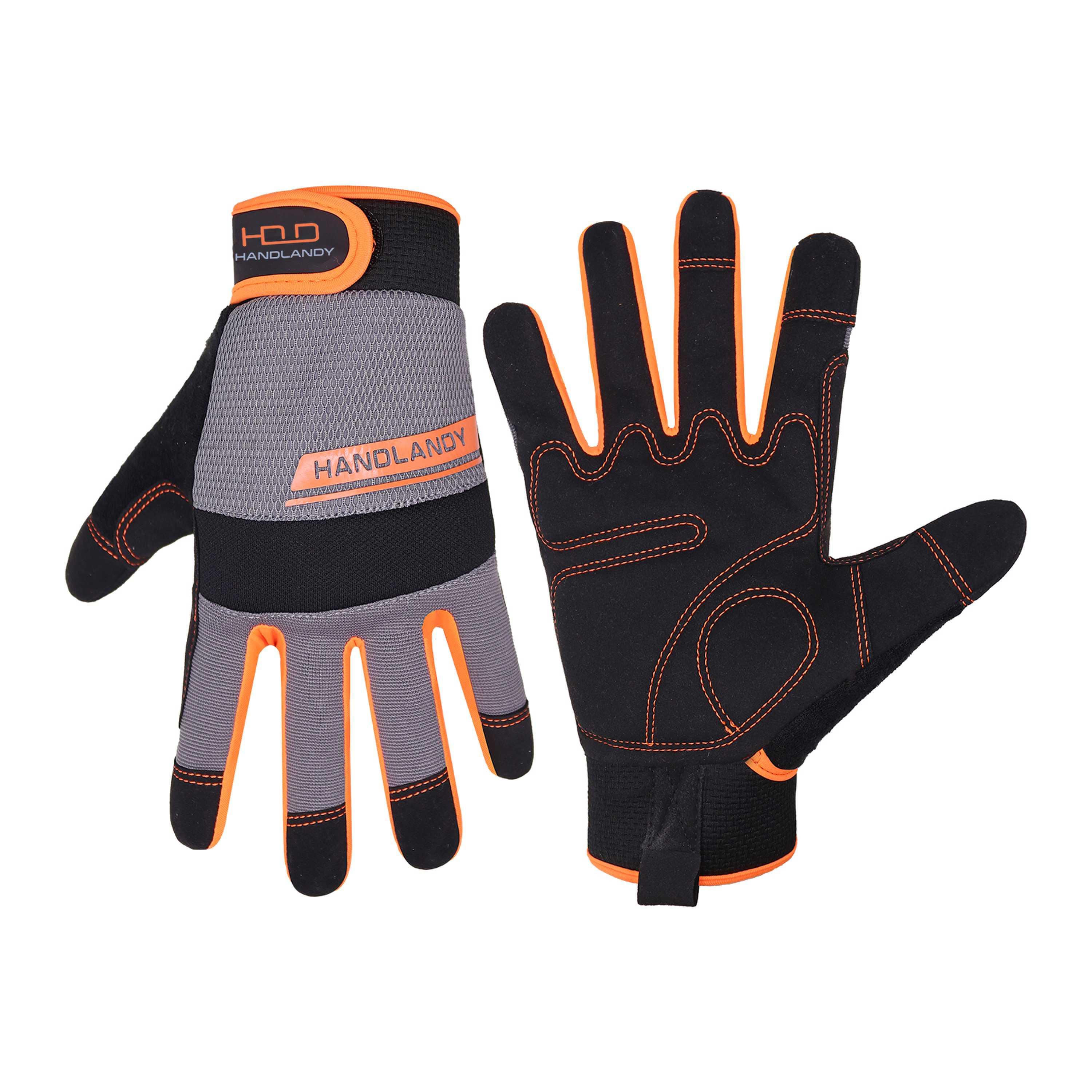 6035OG PRISAFETY Womens Work Gloves Mens Work Gloves Touch Screen,Thin Mechanic Working Gloves Lightweight