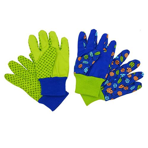 509596 PRISAFETY Kids Gardening gloves for age 5-6, age 7-8, Child Garden Working Gloves for boys, Ladybird Print