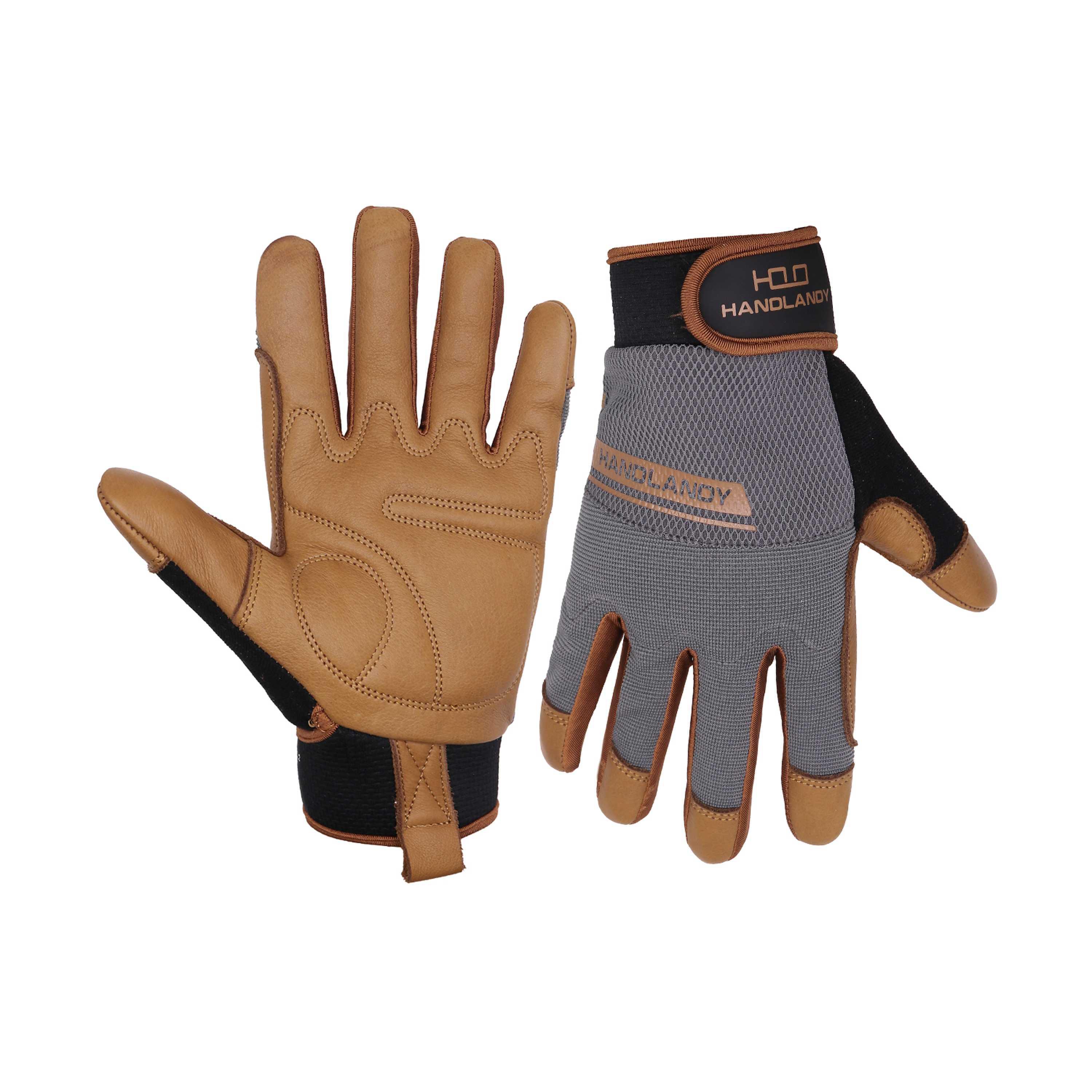 6169 PRISAFETY Breathable Soft Full grain cowhide gloves Anti-slip custom mechanic working safety hand gloves