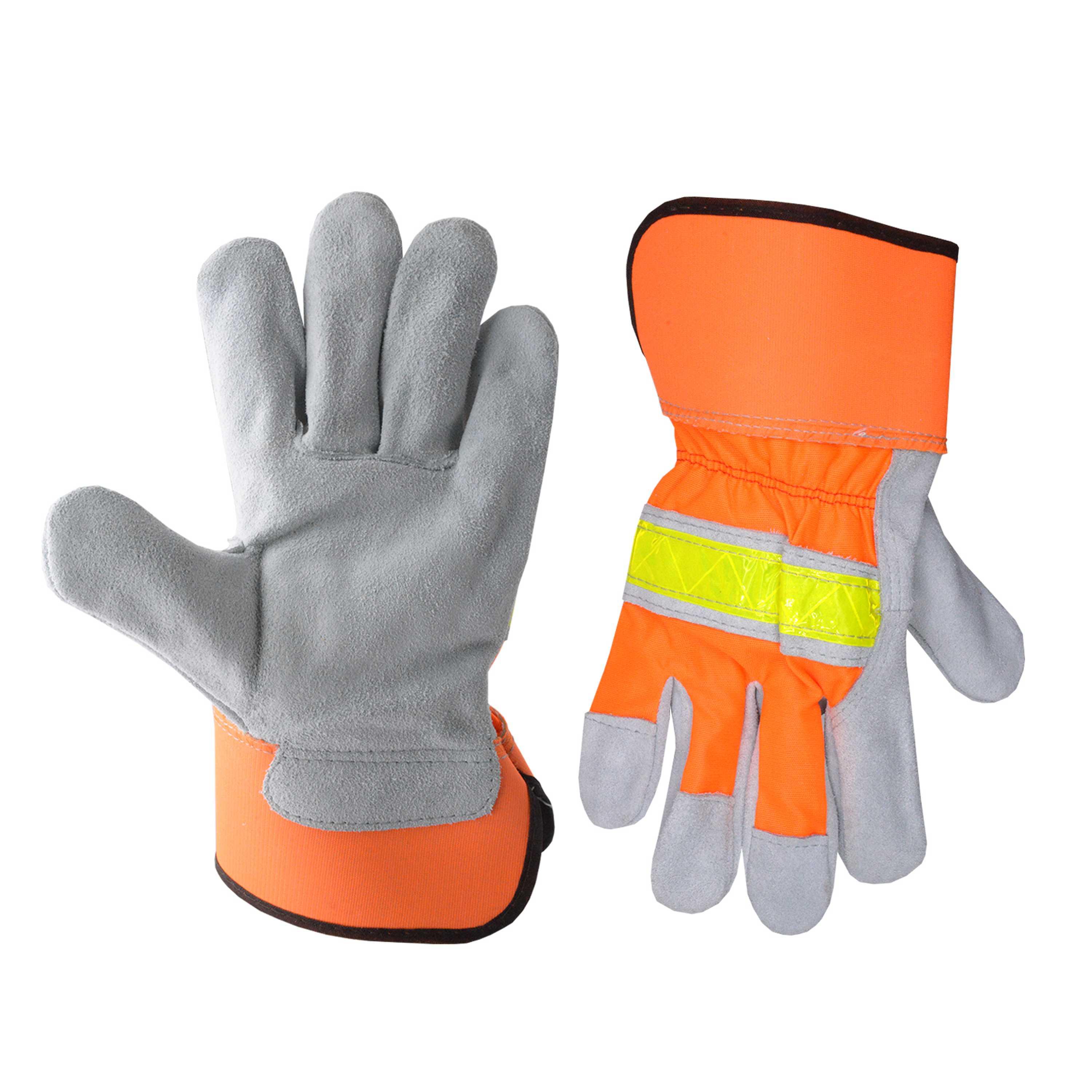 749 PRISAFETY Cowhide Leather Palm Truck Driving Warehouse Gardening Farm Leather Work Gloves
