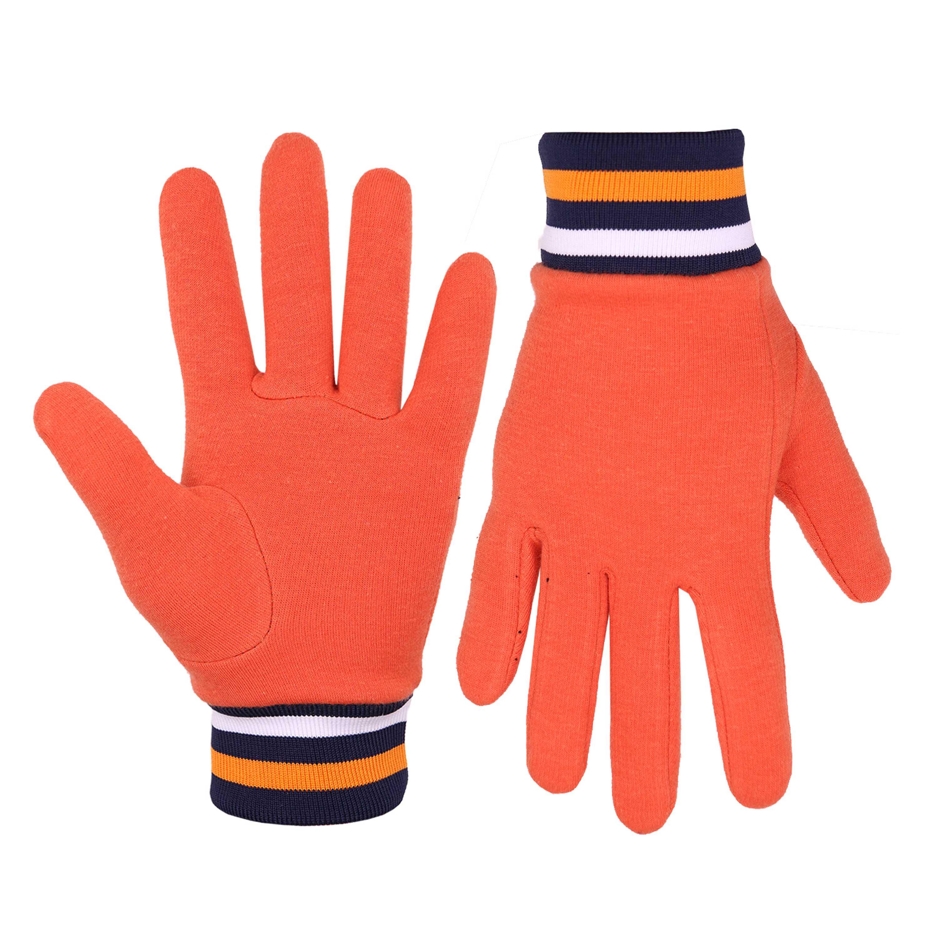238 PRISAFETY High Quality Soft Orange Fourway Stretch Fabric Outdoor Running Warm Winter sport Gloves