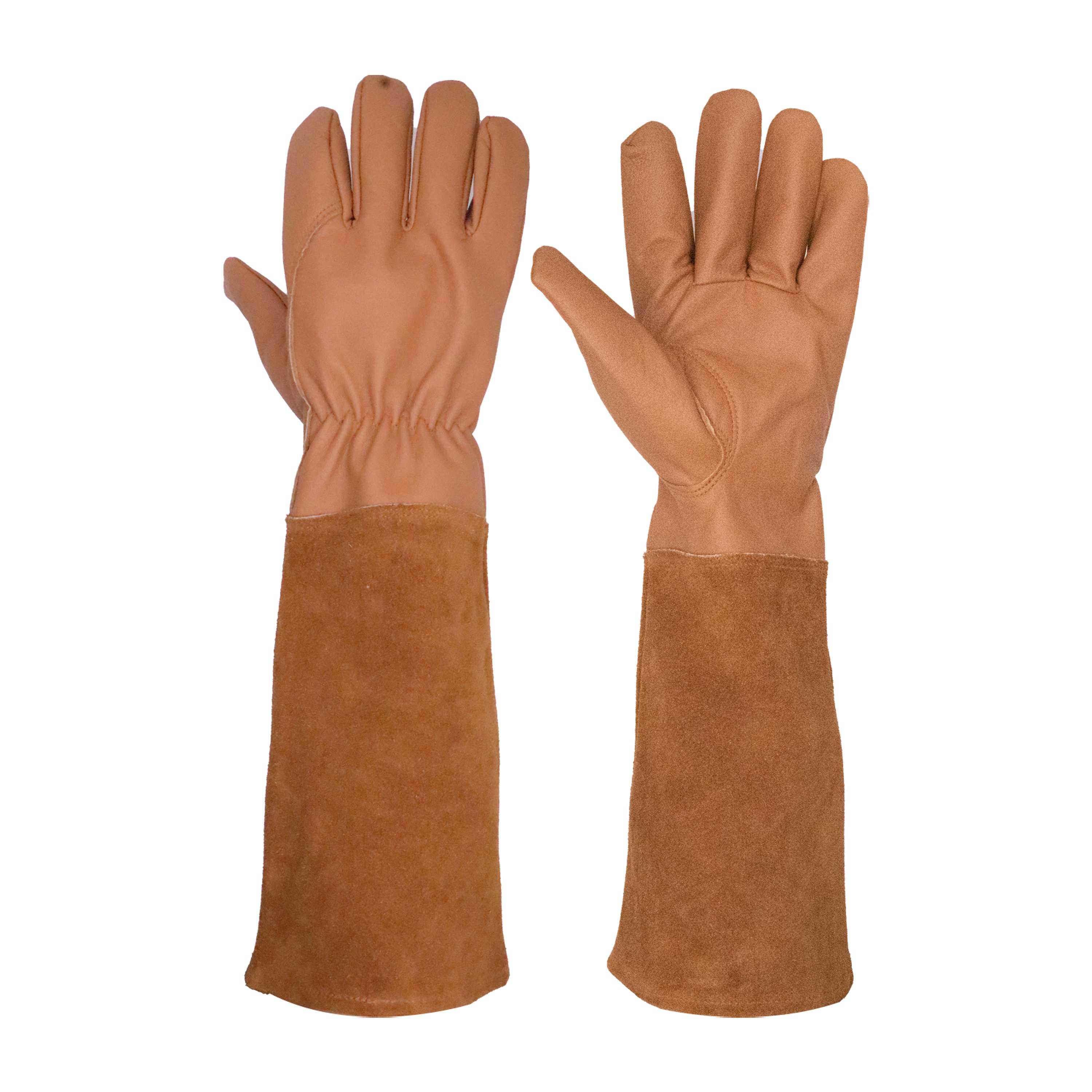5146 PRISAFETY Thorn Proof Elbow Length Work Goatskin Leather Gardening Gloves for Winter Leather