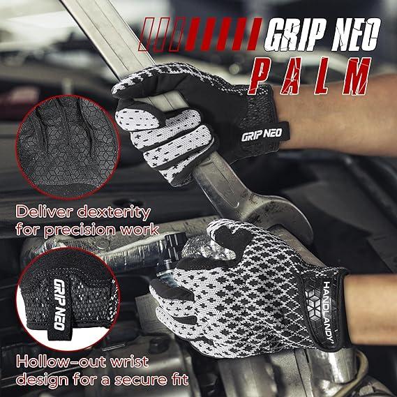 3D Flyknitting Flexible & Breathable Mechanics Gloves 6248 (6)
