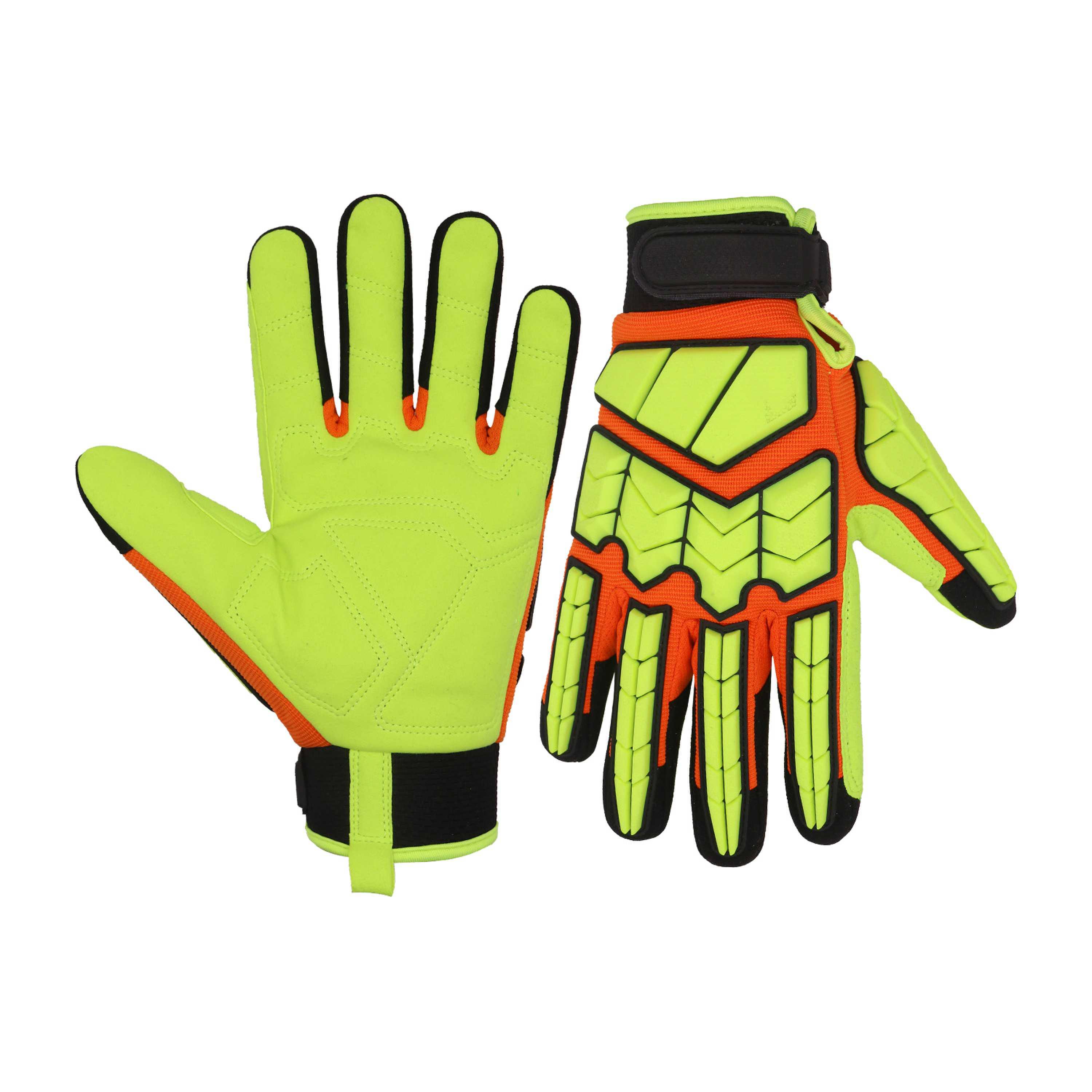 H686 PRISAFETY High Quality Oil and Gas Industrial Impact Protective Safety Gloves Hand TPR Impact Gloves Oilfield